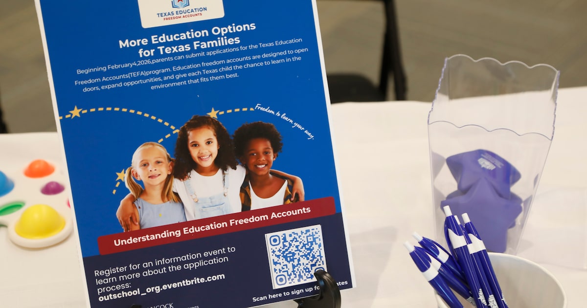 D-FW applications for Texas Education Freedom Accounts top 50,000. See where they’re from