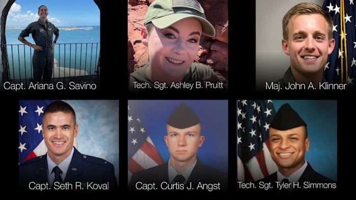 Pentagon identifies six Airmen killed in KC-135 crash in western Iraq