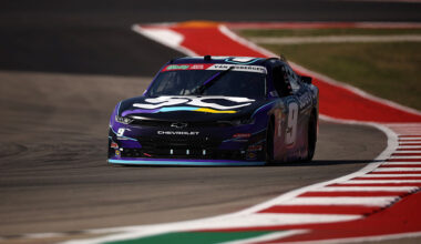 AUSTIN, TEXAS - FEBRUARY 28: Shane Van Gisbergen, driver of the #9 Safety Culture Chevrolet, drives during the NASCAR O'Reilly Auto Parts Series Focused Health 250 at Circuit of The Americas on February 28, 2026 in Austin, Texas. (Photo by James Gilbert/Getty Images)