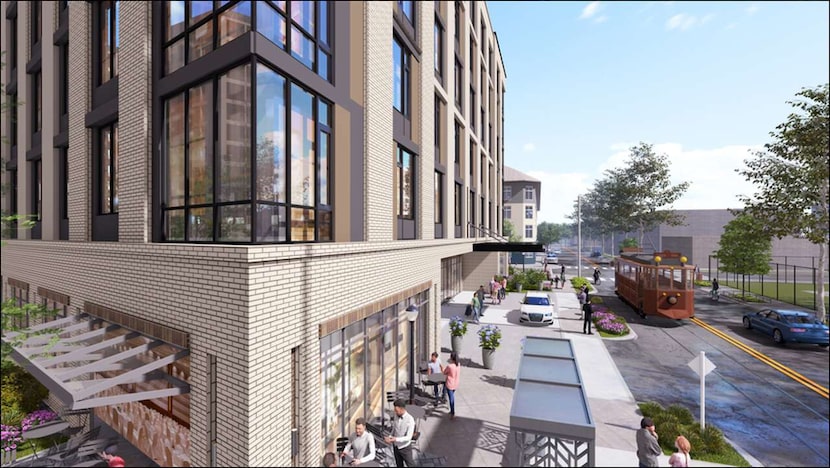These are renderings of the proposed hotel at 2909 Cole Ave.