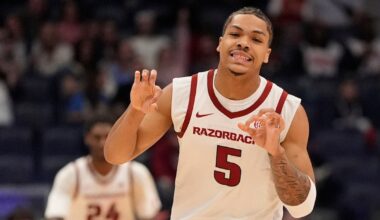 Oklahoma is unable to contain Darius Acuff Jr. in close SEC tourney loss to Arkansas