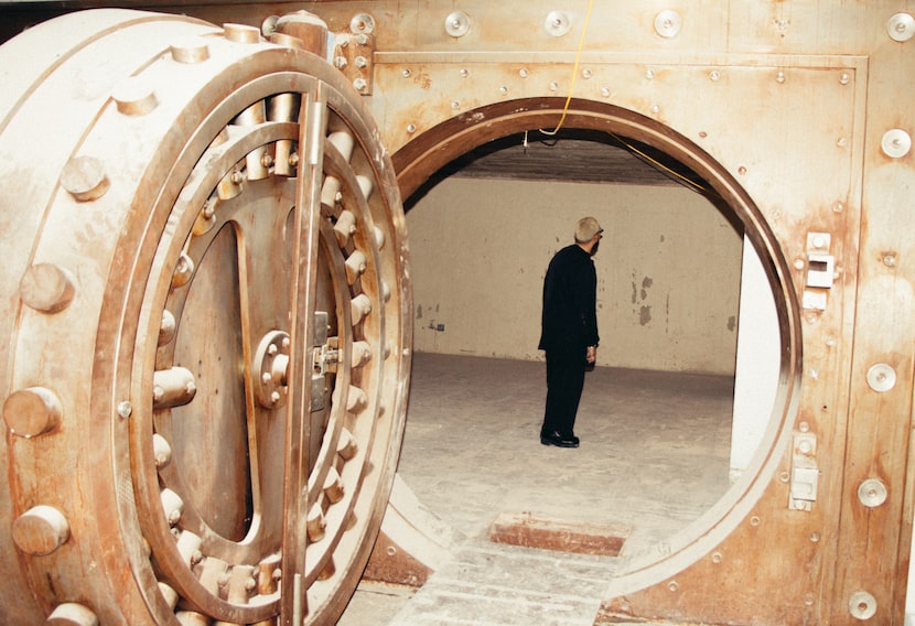 Jonathan Merla is pictured inside the vault before Shyboy's bar, velvet walls and sound...