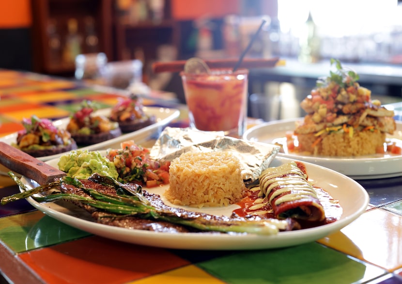 A new item on Milagro's menu in West Dallas is Asada ala Tampiqueña, a steak plate with an...
