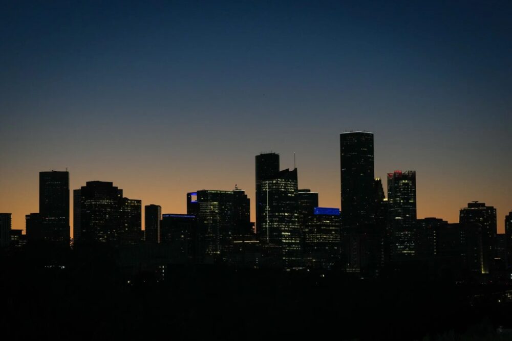 Houston At Dusk