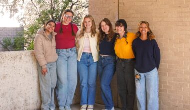 txst students posing for a group photo