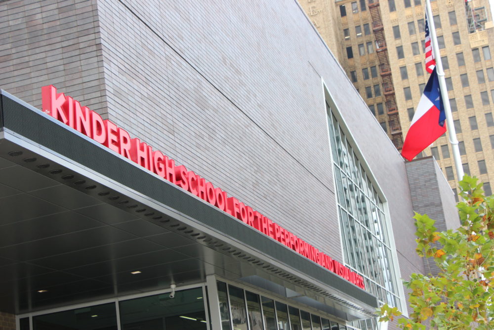 The Kinder High School for the Performing and Visual Arts held its grand opening Monday.