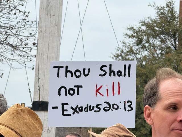 Families and community members rallied outside the Tarrant County Courthouse on Sunday, March 1, as they called on county leaders for accountability after loved ones died in the jail.