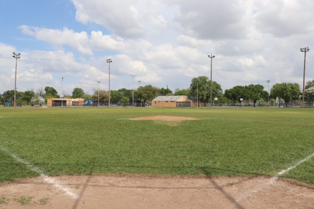 Tuffly Park boasts a baseball field, pool and basketball court.