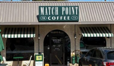Conan Gray visits Match Point Coffee in Fort Worth Texas