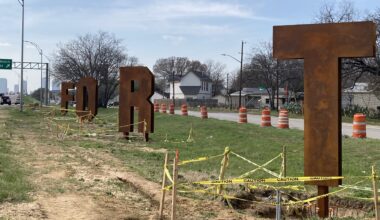 Give me an F: Fort Worth’s 10-foot public art gateway project installed after 20-year wait