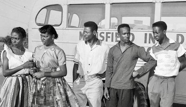 Students Gracie Smith, Hattie Neal, Floyd Moody, John Hicks and Charles Moody were not allowed to enroll at Mansfield High School during the 1956 desegregation incident.