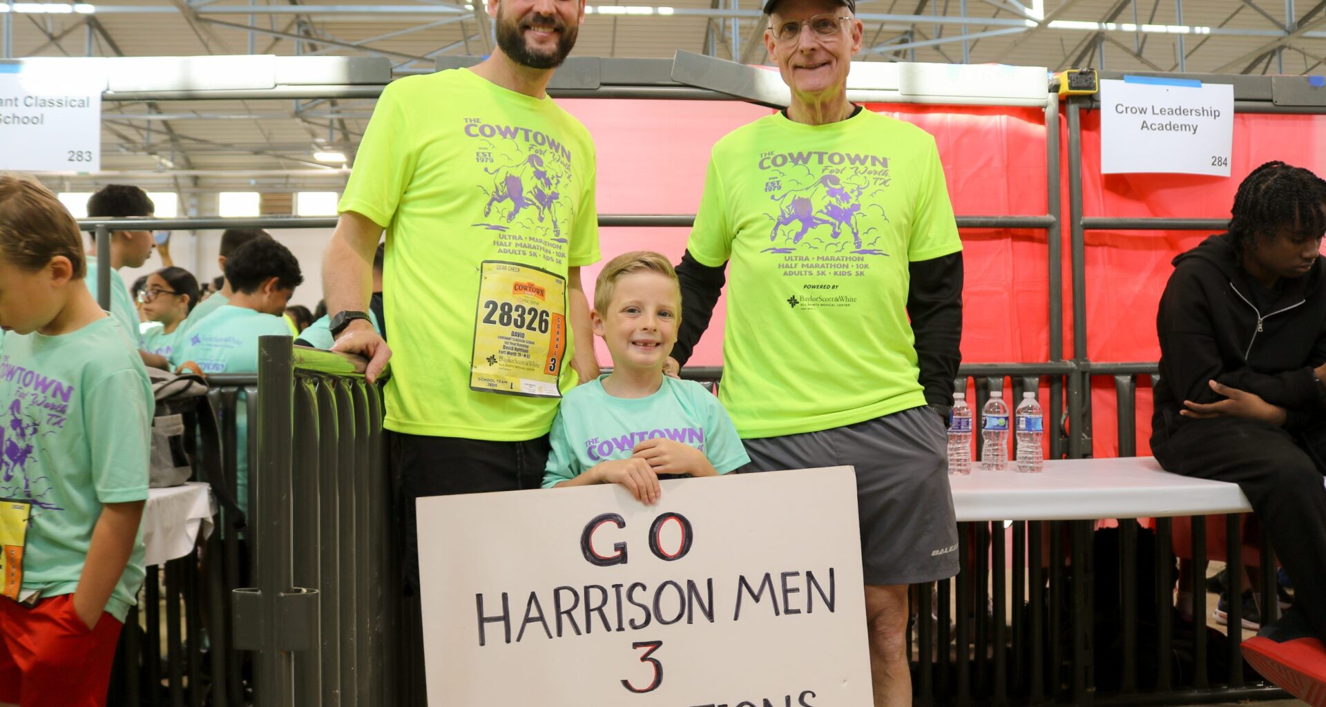 3 generations lace up for Cowtown 5K as 6 year old leads family charge