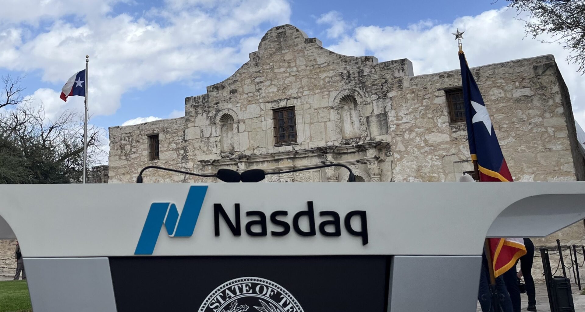 Texas leaders announce Nasdaq Texas with Alamo ceremony