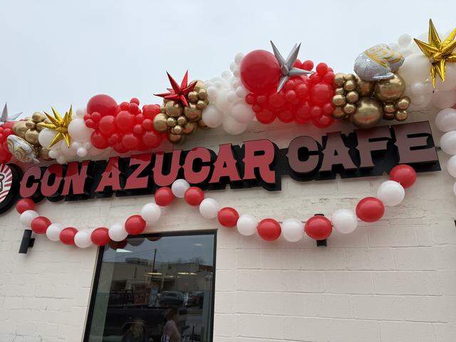 Con Azucar Cafe is a brightly decorated Cal-Mex coffee shop and bakery on the north side of Fort Worth, Texas, seen Jan. 17, 2026.