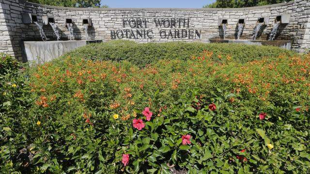 This is the front entrance to the Fort Worth Botanic Garden, Wednesday, August 10, 2016.