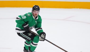 Dallas Stars forward Sam Steel makes early exit in loss vs. N.Y. Islanders