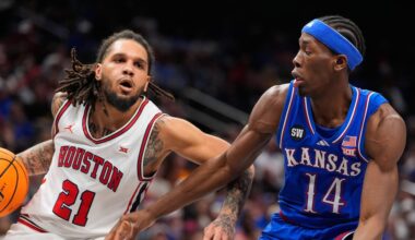 No. 5 Houston pounds No. 14 Kansas, setting up Big 12 Tournament title rematch with Arizona