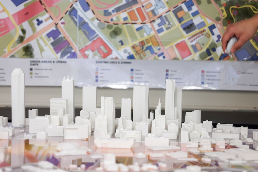 Models and designs by UT Arlington College of Architecture, Planning and Public Affairs...