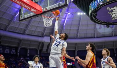 Xavier Edmonds posts double-double, powers TCU to win over Kansas State