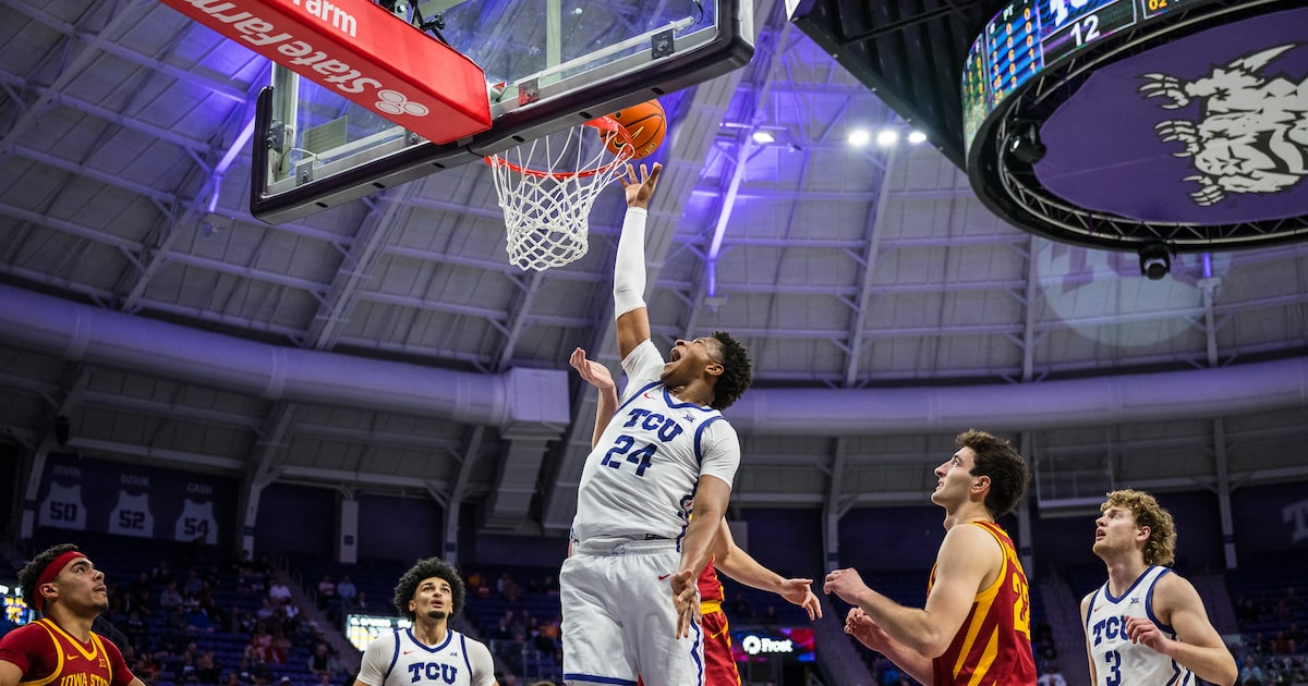 Xavier Edmonds posts double-double, powers TCU to win over Kansas State