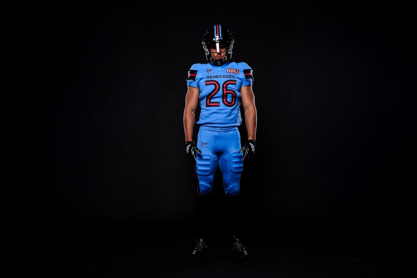 A look at the Dallas Renegades' home uniform for the 2026 UFL season.