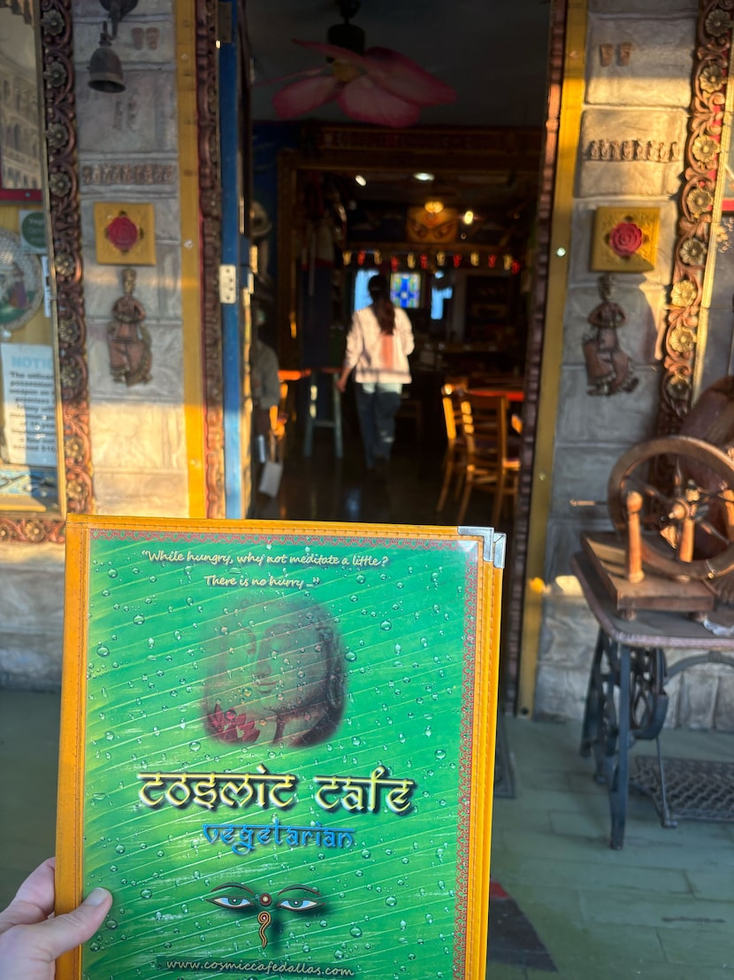 Photo of the Cosmic Cafe menu taken on March 23, 2026.