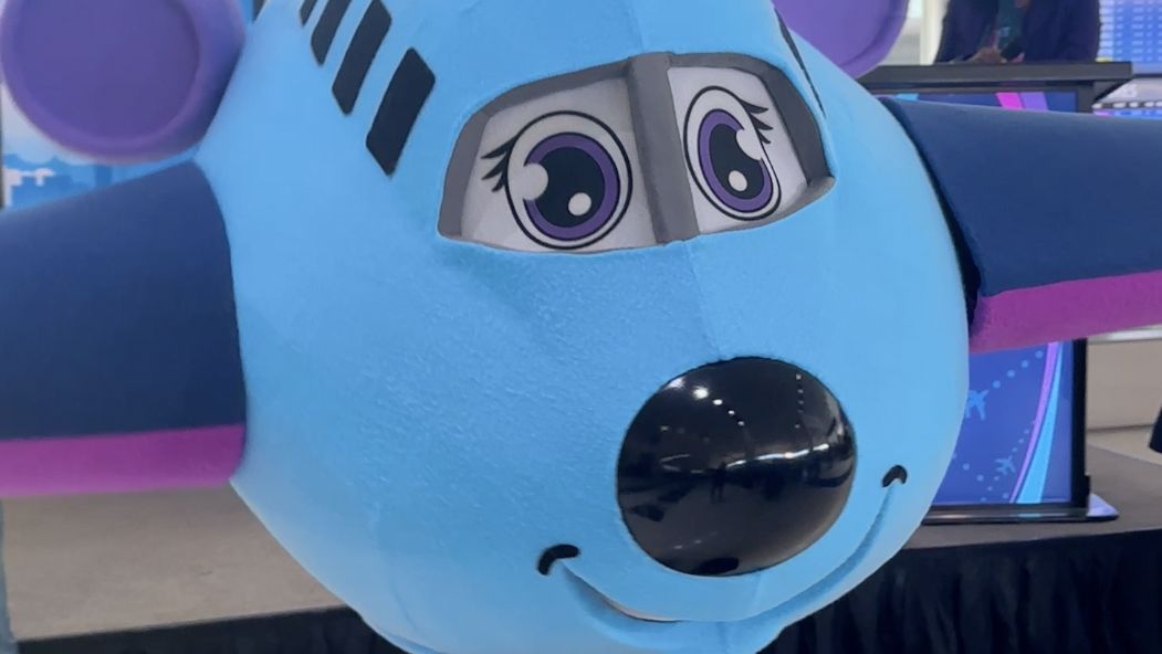 New mascot helps kick off San Antonio airport expansion