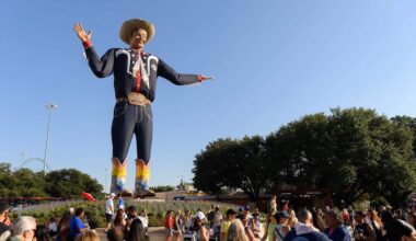 Big Tex gets new pair of boots for 2026 State Fair of Texas