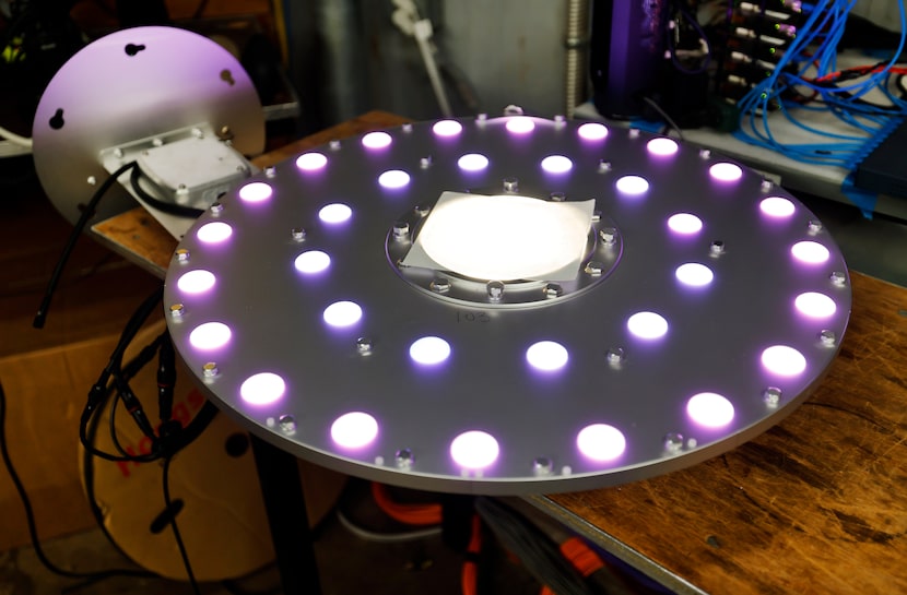 The installation of lights on Reunion Tower, done March 19, will expand the detail of...