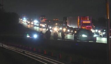 Deadly crash closes all southbound lanes on North Freeway at 610