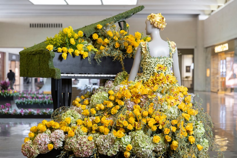 Fleurs de Villes is bringing a splash of spring color to NorthPark Center in Dallas from...