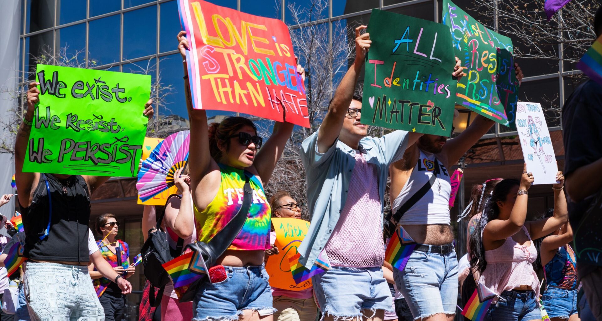 LGBTQ demonstrators march for ‘queer and trans liberation’ in downtown Fort Worth