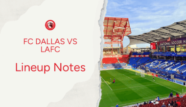FC Dallas vs San Diego FC: Lineup notes 📝