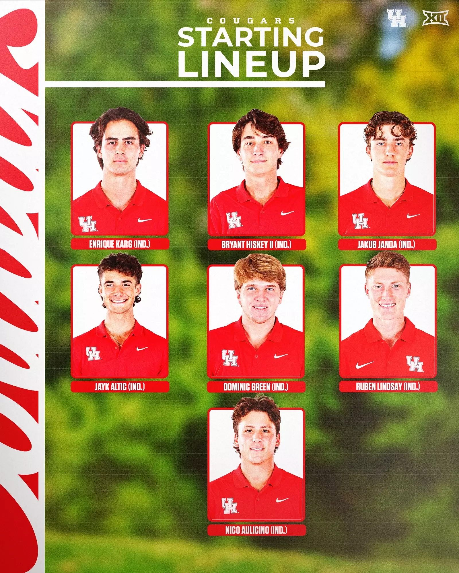 Lineup, Individuals, All-American Intercollegiate