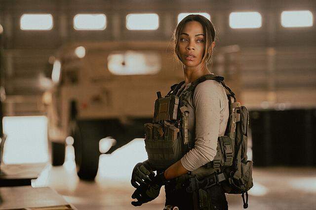 Zoe Saldana as Joe in “Lioness,” episode 8, season 2, streaming on Paramount+, 2024.