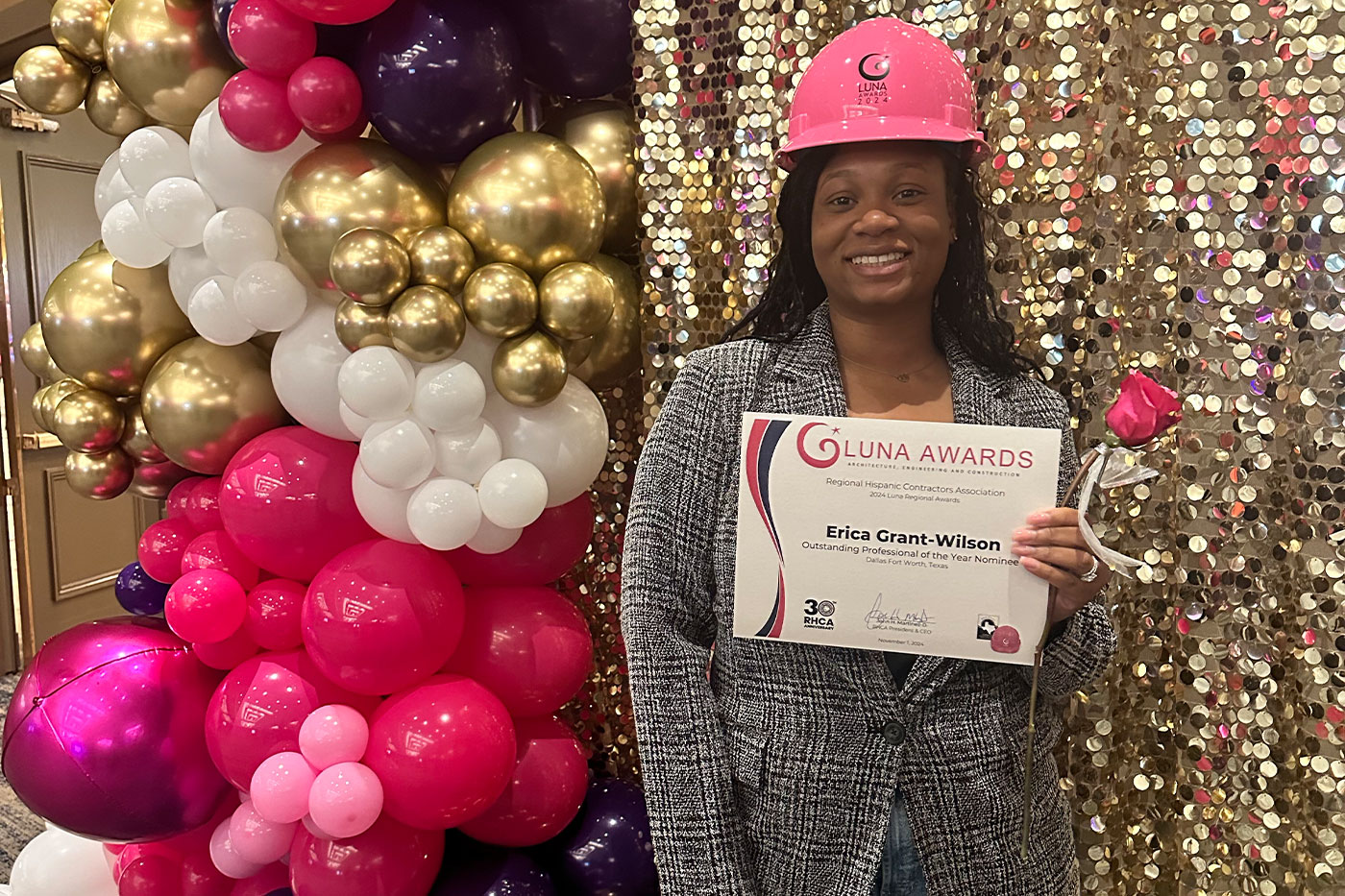 Erica nominated as 2024 Outstanding Professional of the Year at the Luna Awards in DFW