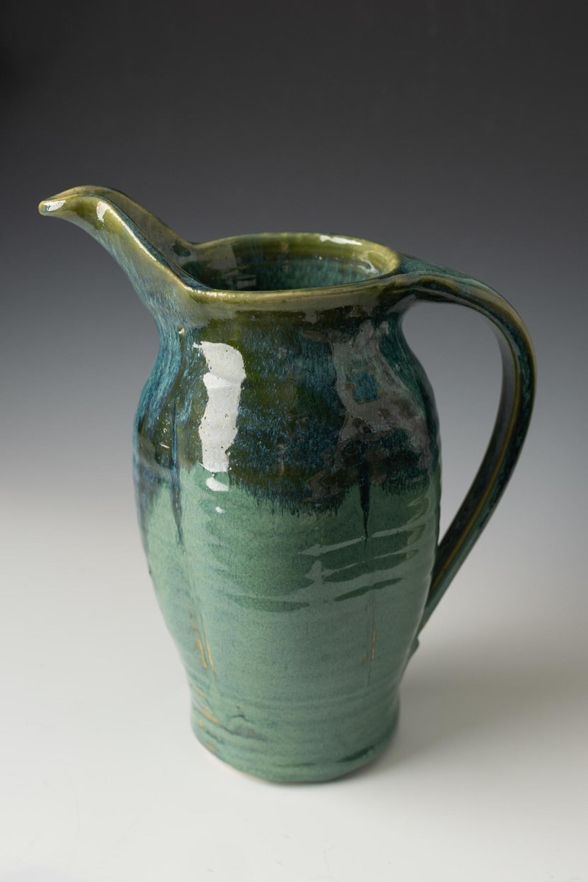 Artist Tony Holman makes his pottery in Plano.