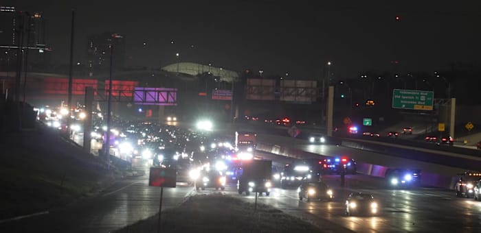 Elderly man dies after being struck by 2 vehicles while crossing Highway 288