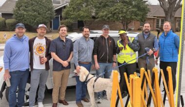 Moss Haven Dads present Jeep to beloved crossing guard
