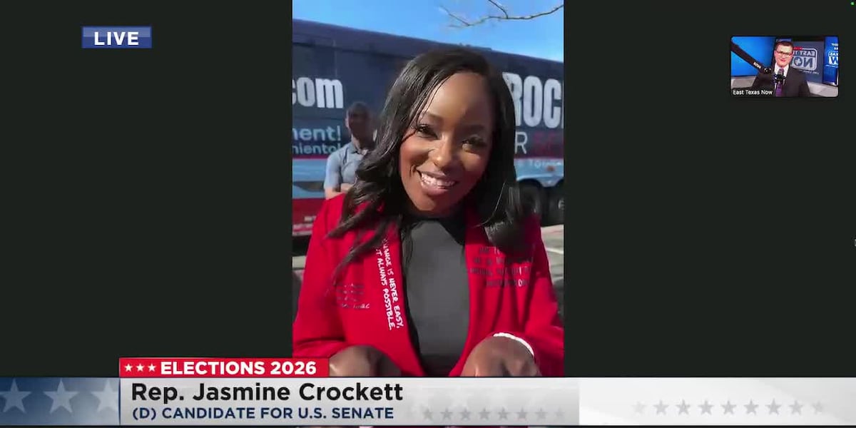U.S. Senate candidate Jasmine Crockett cites voting location confusion on Texas primary day