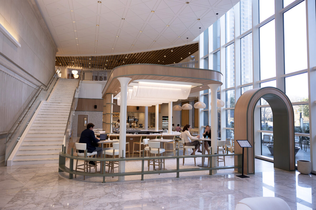 Following the success of its Addison location, Café Olivia recently opened a second outpost inside Dallas Arts Tower. (Courtesy)