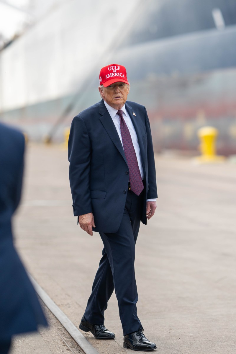 President Donald J. Trump concludes an interview at the Port of Corpus Christi, Texas on Friday, February 27, 2026.  (Official White House Photo by Molly Riley)