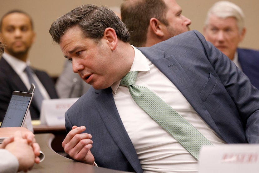 Dallas Stars lawyer Josh Sandler is seen during a hearing concerning the Dallas Mavericks...