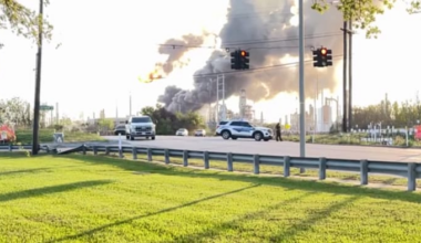 Fire out and shelter-in-place order is lifted after oil refinery explosion near Texas coast