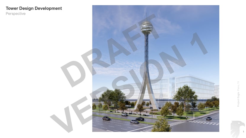 Rendering of AT&T's planned HQ campus