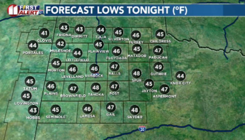 A mild, cool night is on its way. Clearer skies and lighter winds will help us stay about as...