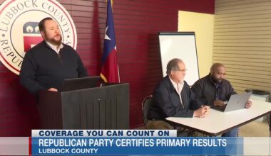 Lubbock County GOP certifies primary votes; Congressional District-19 runoff still undecided