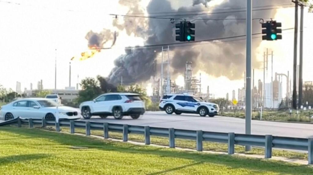 Fire out after oil refinery explosion near Texas coast