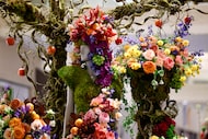 A floral mannequin created by Amon Carter Museum of American Art and Lua Floral is pictured...