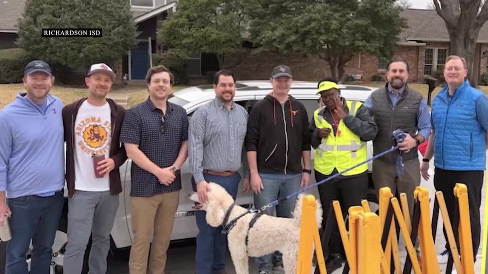 A group of fathers decided to buy a new vehicle for a beloved crossing guard after hers broke...